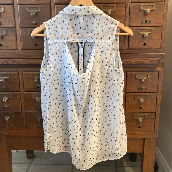 Xhilaration - Target, The Birds, sheer white and black detail, small - Picture 3 of 5